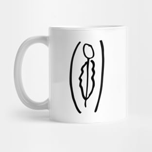 Hand drawn vulva - "The Lauren" Mug